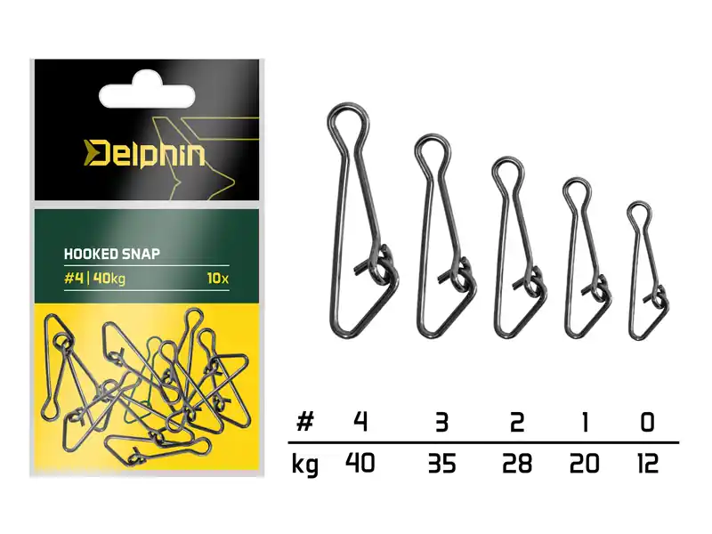 Delphin Kampós kapocs / 10 db ( 4/40kg) Hete Deal