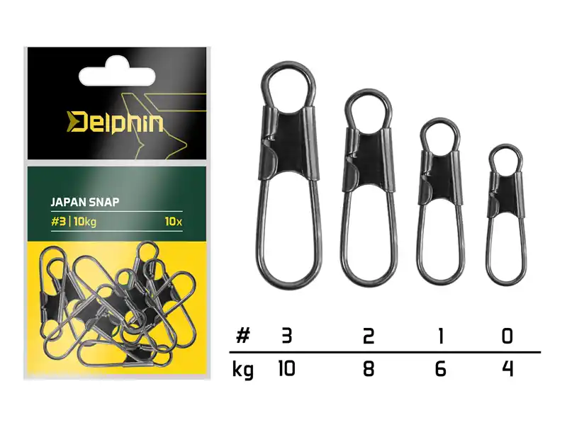 Delphin Japan snap kapocs / 10db ( 3/10kg) Merkproduct