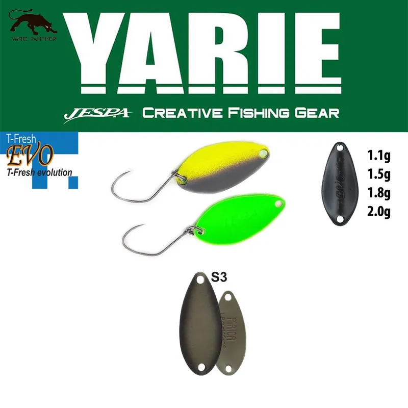 Fabrieksprijs Yarie Jespa Yarie 710T T-Fresh Evo 1.1g S3 Decayed Leaf támolygó villantó