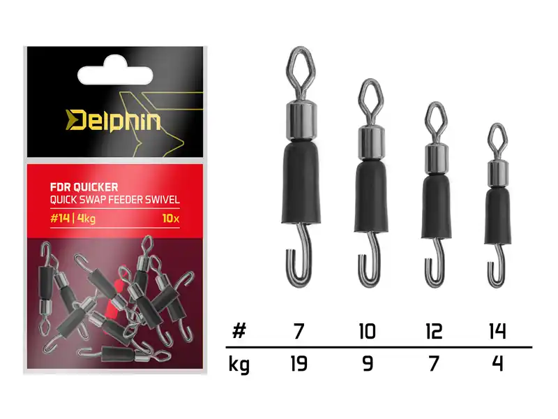 Delphin FDR Quicker Csavarodás mentes gyors forgókapocs / 10db ( 14/4kg) Shop Nu