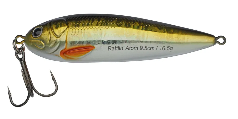 Abu Garcia Rattlin Atom 9.5cm/16.5g Golden Roach támolygó villantó Laatste Kans