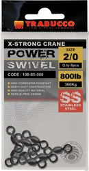 Populair Trabucco Ss X-Strong Crane Power Swivel 8db 01 rozsdamentes forgó