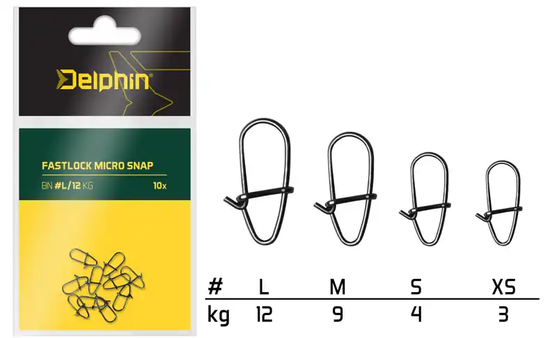 Delphin Fastlock micro snap /10db (M/9kg) Bestel Nu