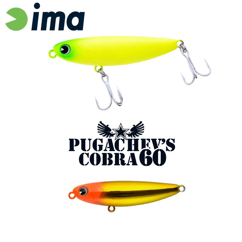 Ima Pugachevs Cobra 60 60mm 6g 107 Oh Gold WTD wobbler Seizoensaanbieding