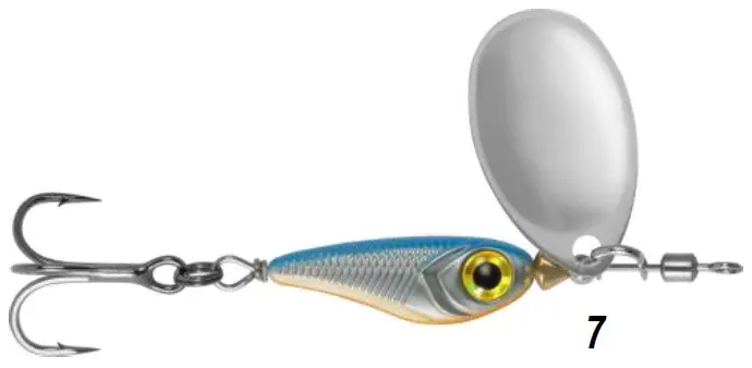 Rapture Crazy Spinner Minnow 7g 7 Speciale Aanbieding