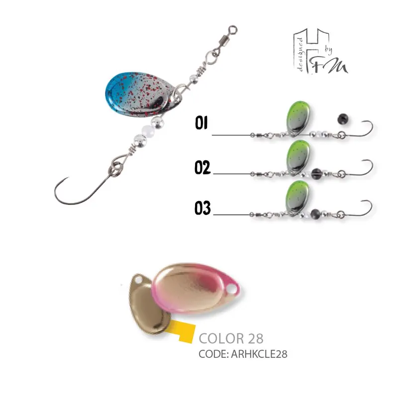 Uitverkoop Herakles Körforgó Clever Spin 1.5g Golden Trout