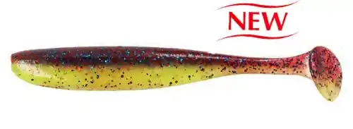 Keitech Easy Shiner 4" 100mm/ EA 15 - Grape Chart Red FLK. gumihal Alleen Vandaag
