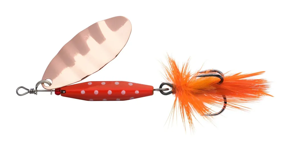 Abu Garcia Reflex Red 4.5cm/7g LF Copper körforgó villantó Hoge Kwaliteit