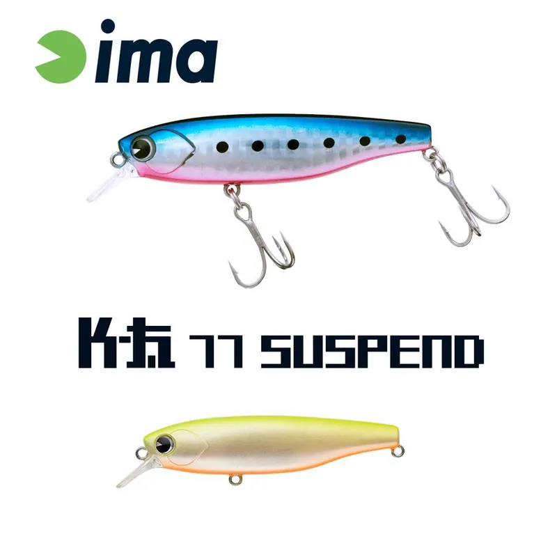 Snelle Levering Ima K-Fat 77 Suspend 77mm 12g 002 Chart Back Pearl wobbler