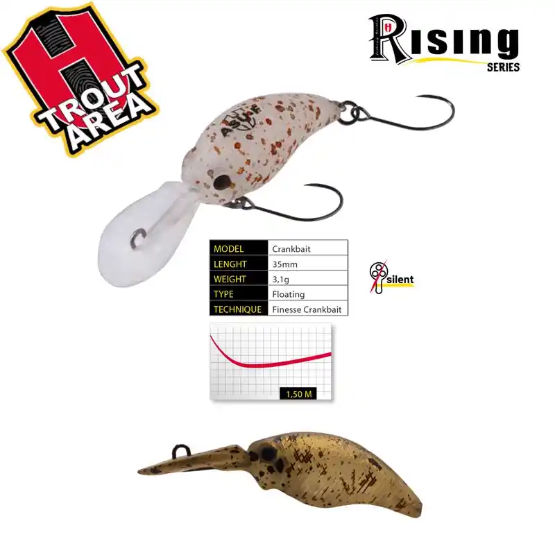 Koop Vandaag Herakles Asu 35F 3.5cm 3.1g Gingseng crank