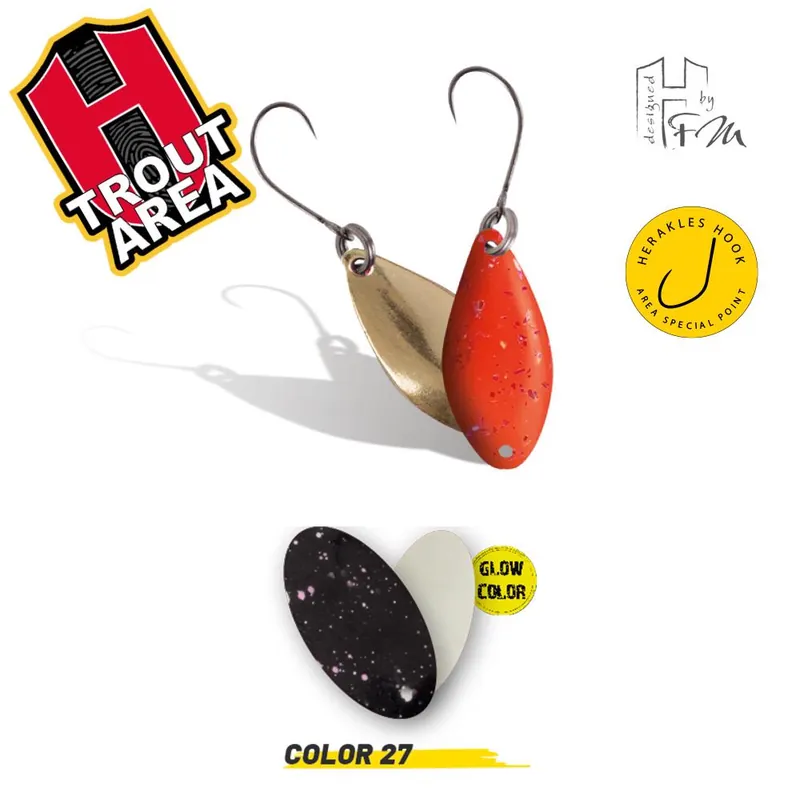 Voordeelprijs Herakles Area Spoon Spike 1.0g Color 27 Black Glow támolygó villantó