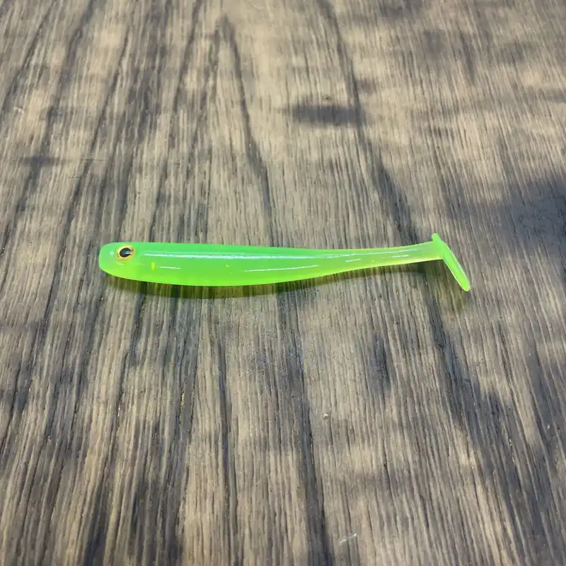 Flitsaanbieding Just Fish Baits Kitara SR Lime 3D szemmel 9cm gumihal