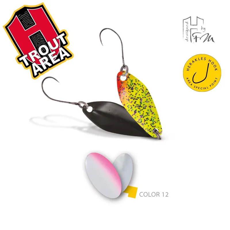 Herakles Area Spoon Losko 2.5g Color 12 White Pink támolygó kanál Beste Prijs