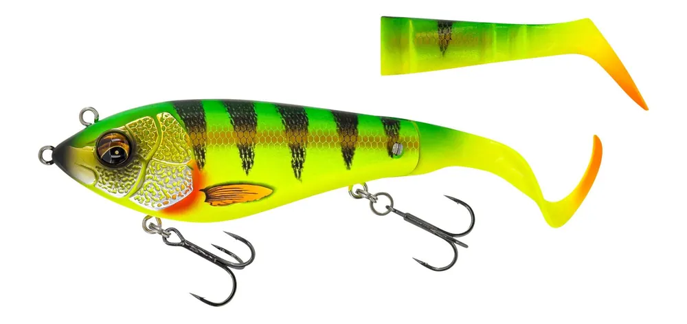 Fabrieksprijs Savage Gear DEVIATOR TAIL 16.5CM/48G SS FIRETIGER jerkbait wobbler