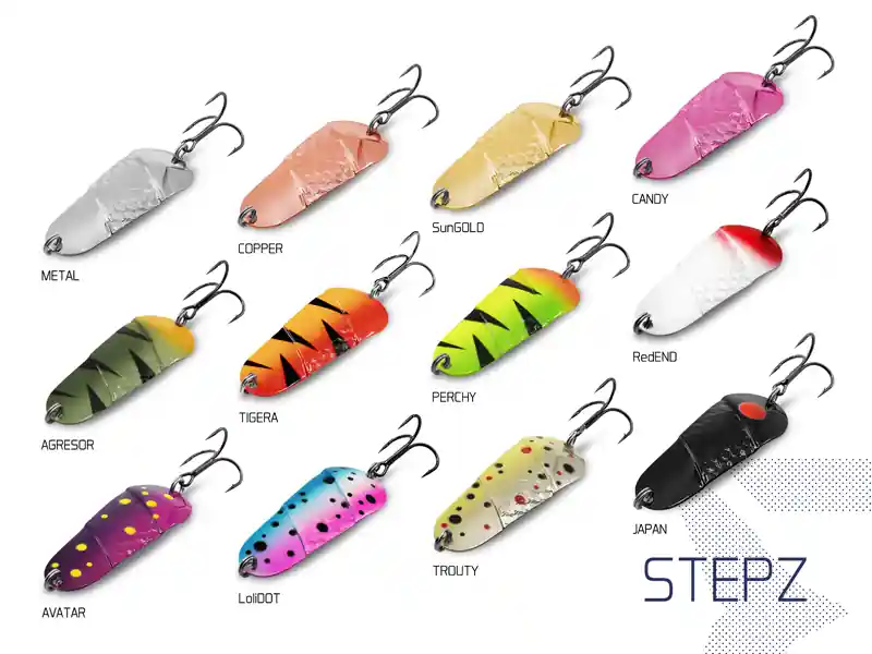 Koop Online Delphin STEPZ StripSCALE támolygó kanál (10g AGRESOR Hook 2)