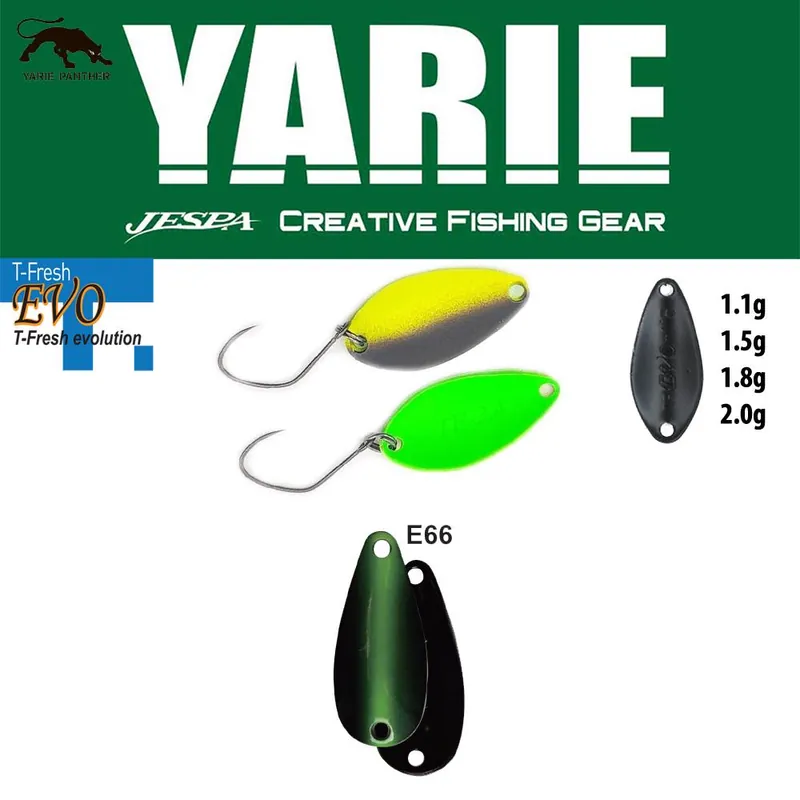 Yarie Jespa Yarie 710T T-Fresh Evo 2.0g E66 Fits Green támolygó villantó Beste Prijs