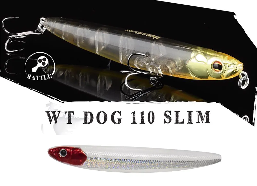 Herakles Wt-Dog 110 Slim 11cm 13.5g Bloody Blade WTD wobbler Laatste Versie