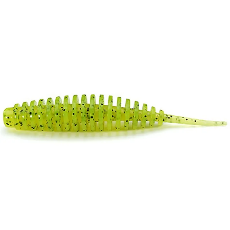 FISHUP Tanta 2.5" (8pcs.), 055 - Chartreuse/Black gumiféreg Direct Verzonden