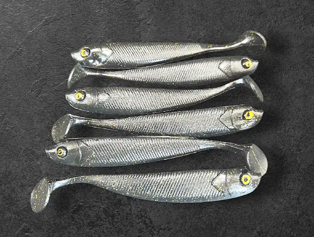 Alpha Tackle Sardine Black Gold arany csillámokkal/ 10cm Flitsaanbieding