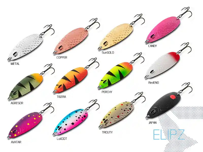 Delphin ELIPZ FullSCALE támolygó kanál (12g SunGOLD Hook 2) Shop Nu