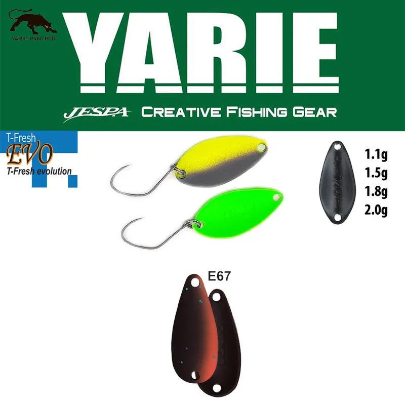 Yarie Jespa Yarie 710T T-Fresh Evo 1.5g E67 Winner Brown Flitsaanbieding