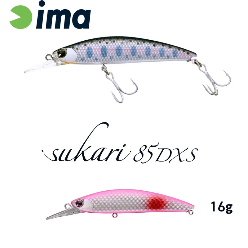 Ima Sukari 85Dxs 83mm 16g 013 Red Spot Pink wobbler Bestseller