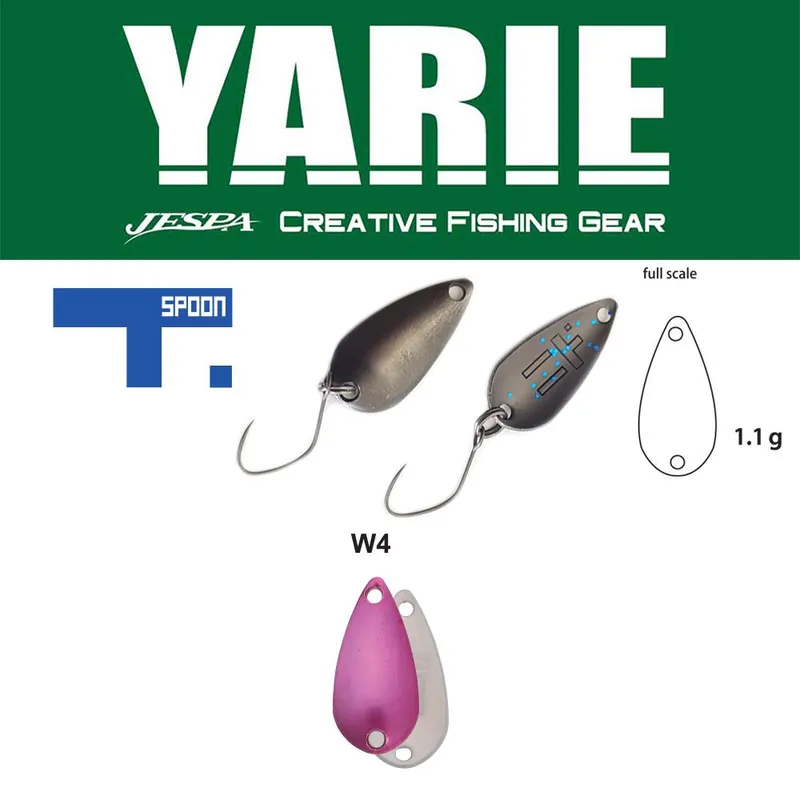 Yarie Jespa Yarie 706 T-Spoon 1.1g W4 Norinori Pink Op = Op