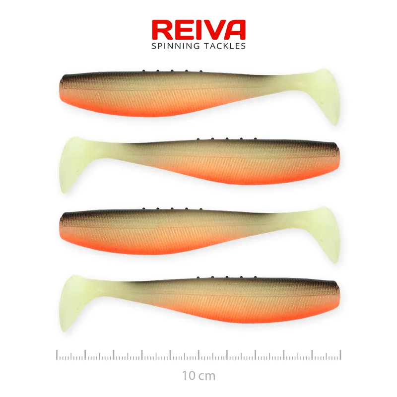 Reiva Flat Minnow shad 10cm 4db/cs (UV Roach) Tijdelijk Beschikbaar