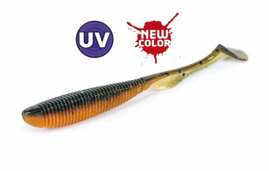 Betrouwbaar Molix RA Shad 3.8" / 452 - UV Orange Pumpkin gumihal