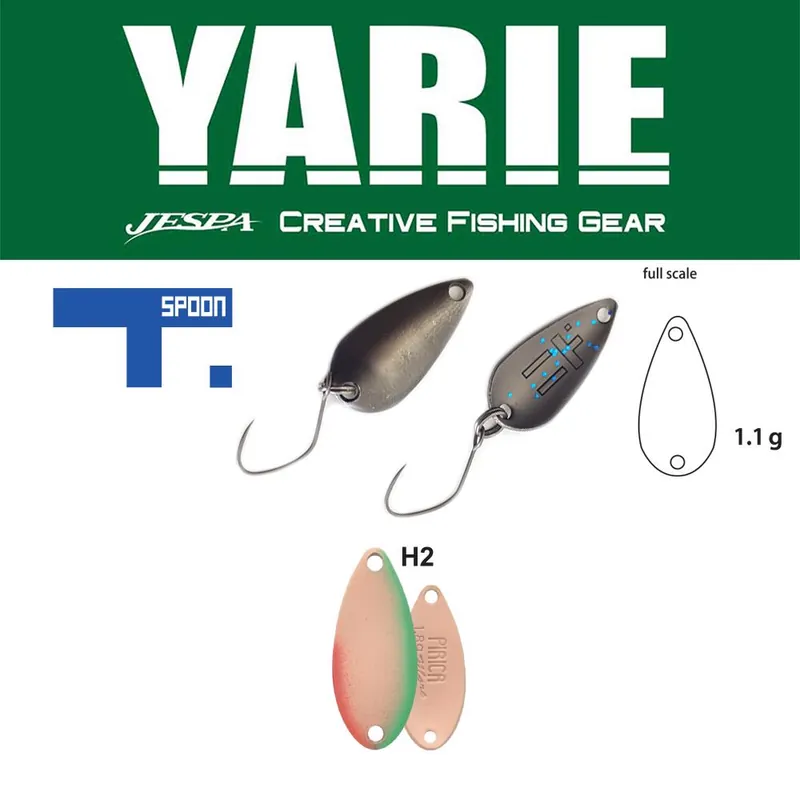 Yarie Jespa Yarie 706 T-Spoon 1.1g H2 Salamon támolygó villantó Alleen Vandaag
