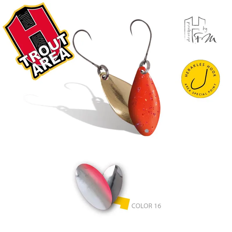 Herakles Area Spoon Spike 1.0g Color 16 Silver Red támolygó kanál Seizoensaanbieding