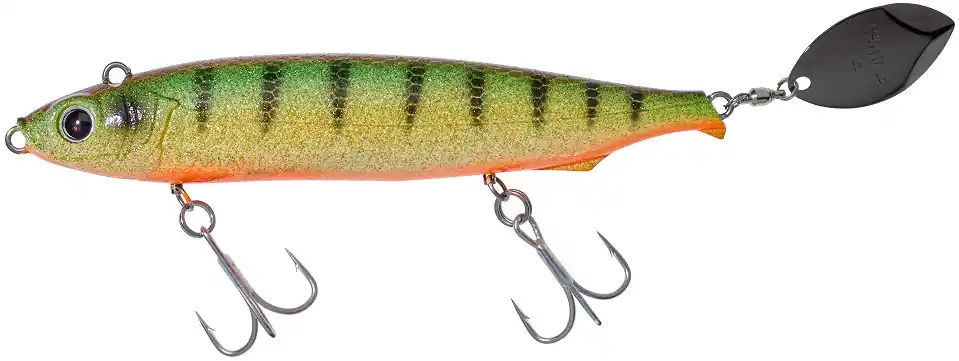 Gunki Drag Spin 13cm S Strass Perch wobbler Betrouwbaar