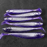 Alpha Tackle Sardine Dark Purple zöld csillámokkal / 10cm Snelle Levering