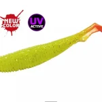 Lage Kosten Molix RA Shad 3.0" FAT / 639 - UV Tournament Chartreuse Orange Tail gumihal