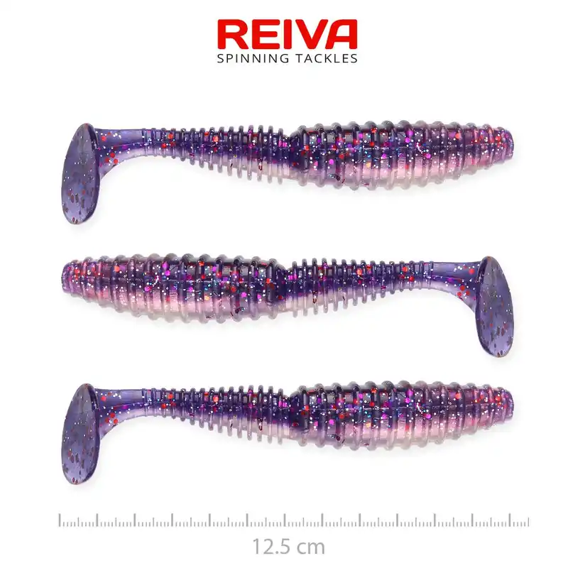 Beperkte Voorraad Reiva Zander Power Shad 12,5cm 3db/cs (Purple Pearl) gumihal