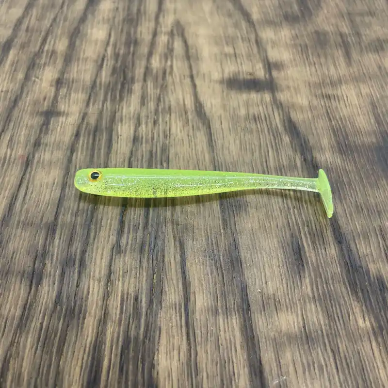 Just Fish Baits Kitara SR Fluo Ghost 3D szemmel 9cm gumihal Direct Verzonden