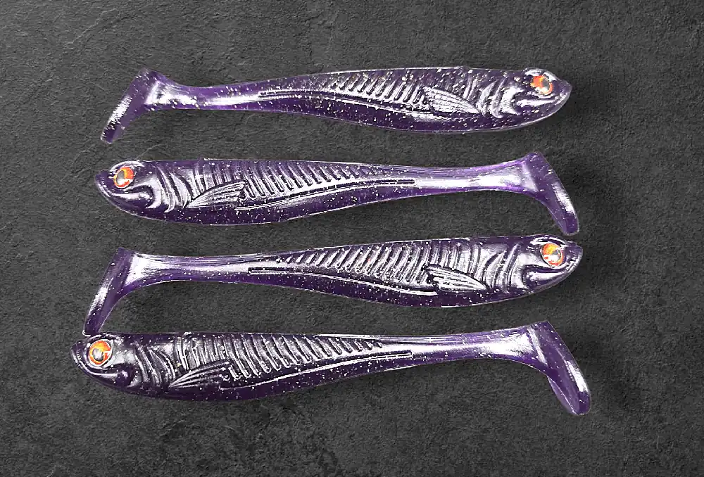 Alpha Tackle Avci Darl Purple zöld csillámokkal / 9cm Koop Vandaag