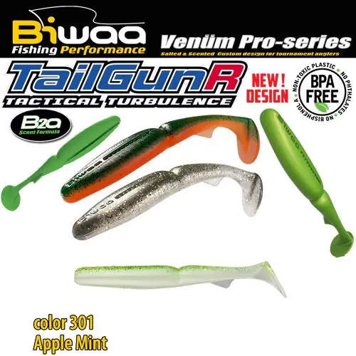 Superprijs Biwaa Tailgunr 3.5" 9cm 301 Apple Mint gumihal