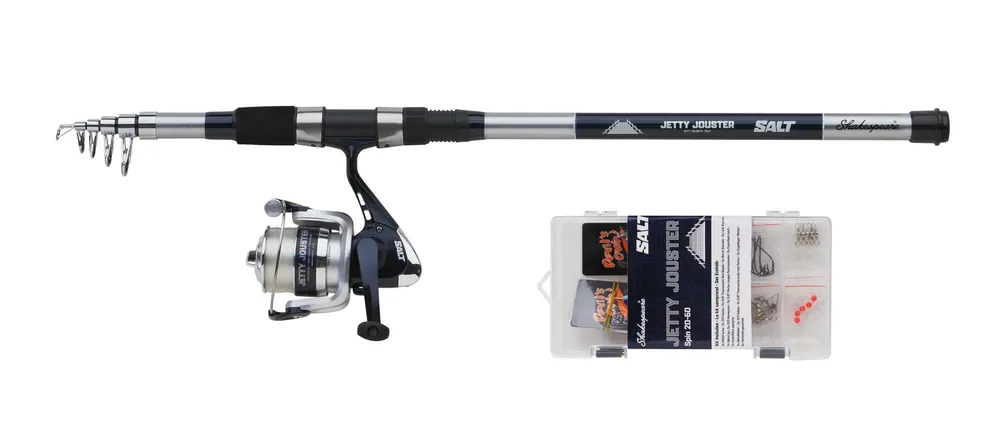 Shakespeare SALT Jetty Jouster 8ft 20-60g Tele CMB pergető szett Tijdelijk Beschikbaar