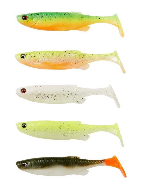 Savage Gear FAT MINNOW T-TAIL 7.5CM 5G DW MIX 5 Darab gumihal Rechtstreeks Van De Fabrikant