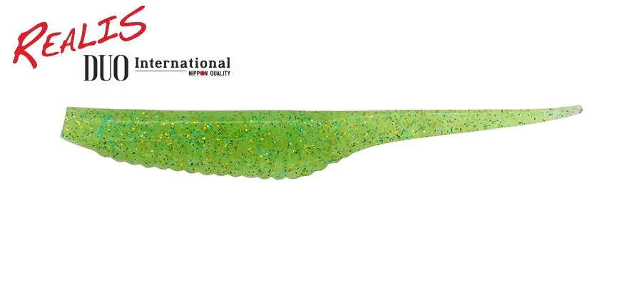 Duo Realis Versa Pintail 4" 10cm F084 Lime Chartreuse Uv Hoge Kwaliteit