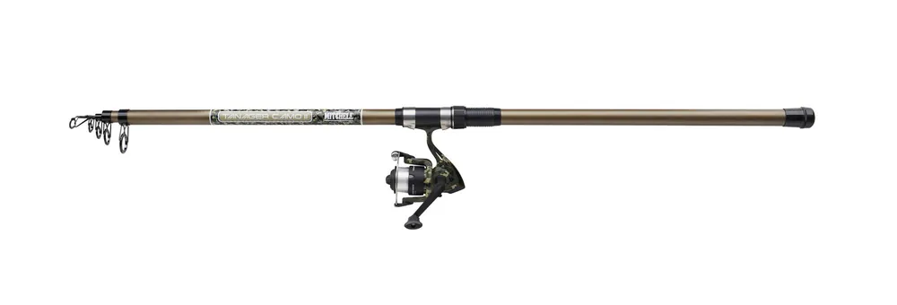 Gereduceerde Prijs Mitchell TANAGER CAMO II T350 50-150 STRONG CMB pergető szett