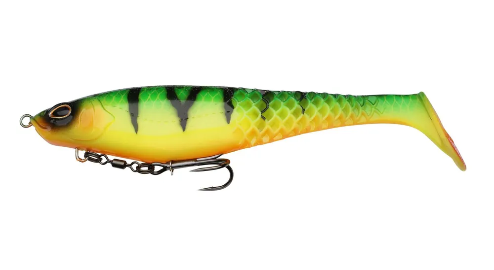 Merkproduct Berkley PowerBait Cullshad 15cm Shallow Firetiger gumihal