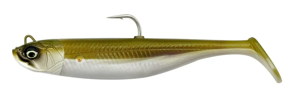 Aanbieding Savage Gear SAVAGE MINNOW 12.5CM 35G S KHAKI 2P1 gumihal