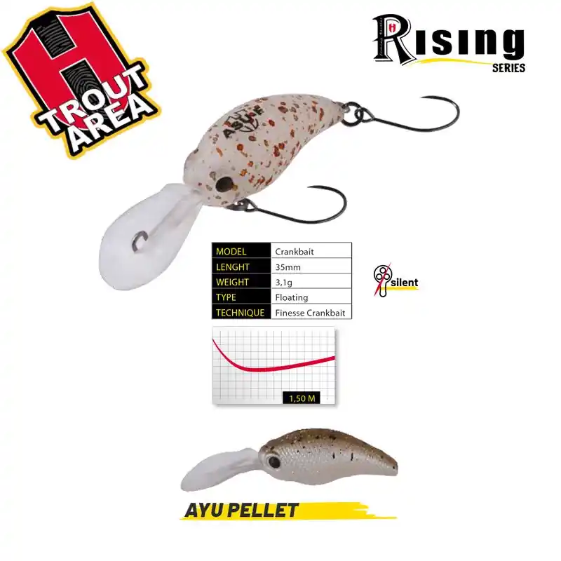 Herakles Asu 35F 3.5cm 3.1g Ayu Pellet crank Tijdelijk Beschikbaar