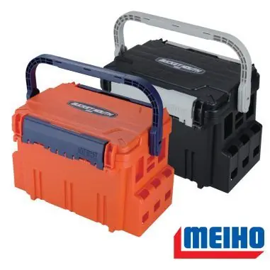 Meiho Bucket Mouth BM-5000 horgászláda Fekete Seizoensaanbieding