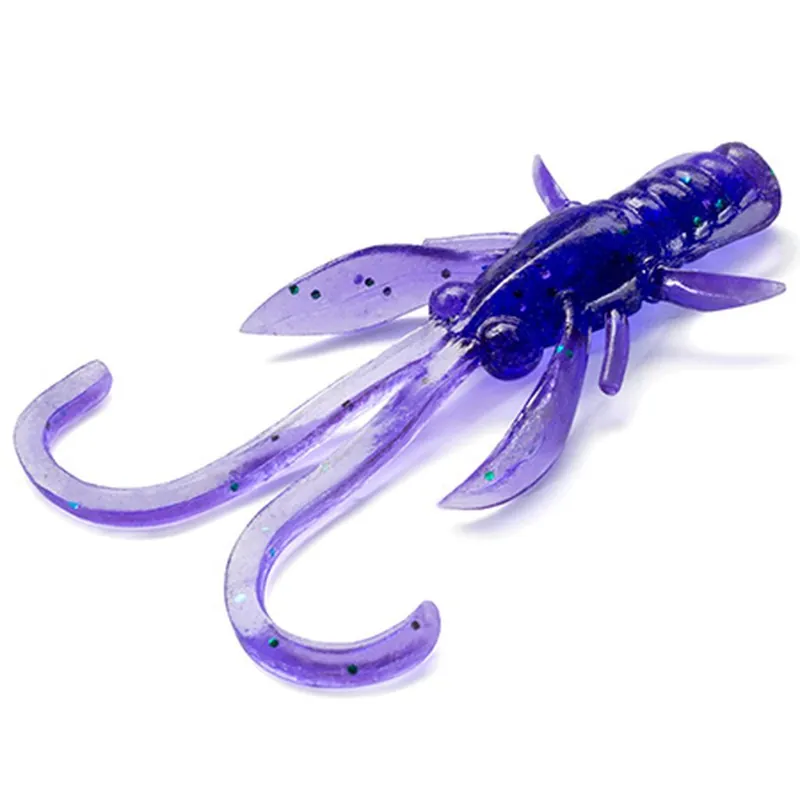 FISHUP Baffi Fly 1.5" (10pcs.), 060 - Dark Violet/Peacock & Silver Aanbieding