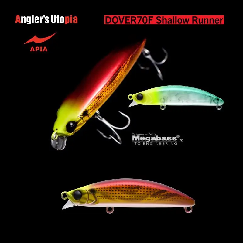 Bestseller Apia Dover 70F Shallow Runner 70mm 8.5g 01 Red Gold Konoshiro wobbler