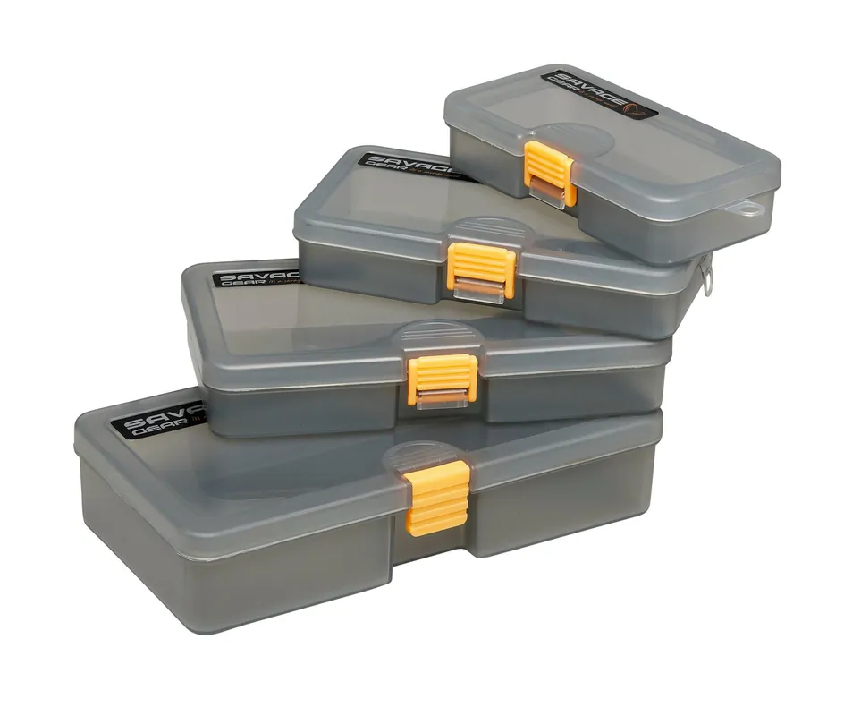 Direct Verzonden Savage Gear LUREBOX 4 SMOKE CK 3 Darab 21.4X11.8X4.5CM műcsalis doboz