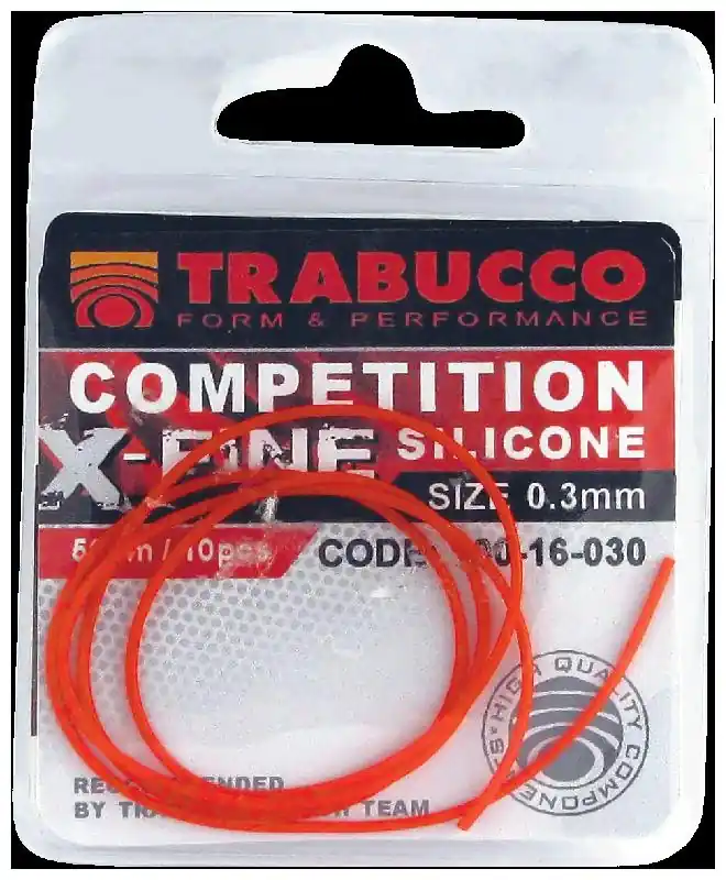 Trabucco Comp. X-Fine Silicone 0.3mm-50cm, szilikon cső Actieprijs